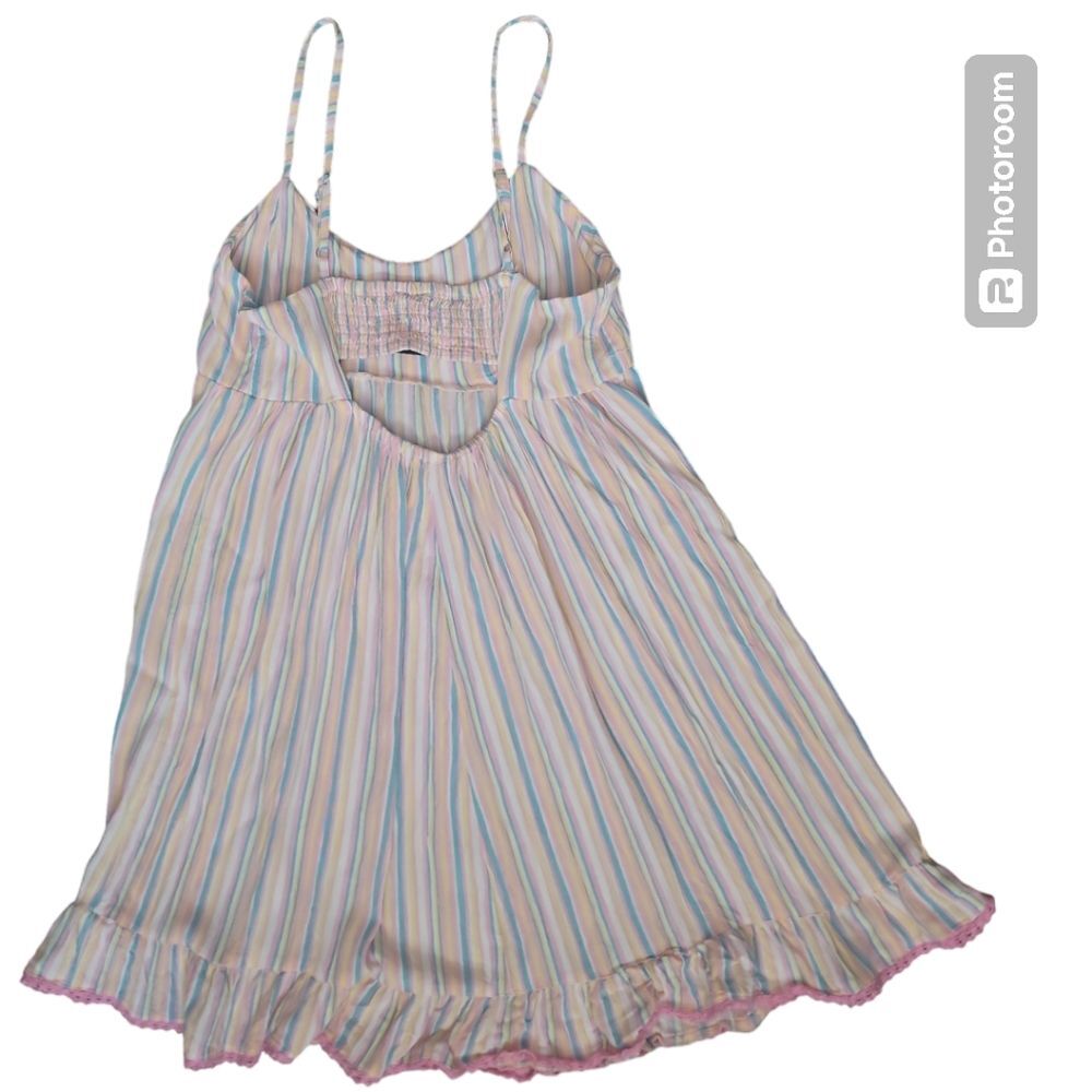 ANGIE PASTEL STRIPED SUMMER DRESS - S - Picture 3 of 10